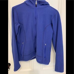 Blue Women’s Nike Fleece Jacket with hood Medium